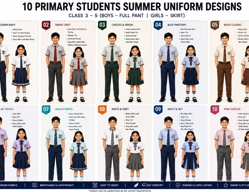 primary uniforms for class 3 5